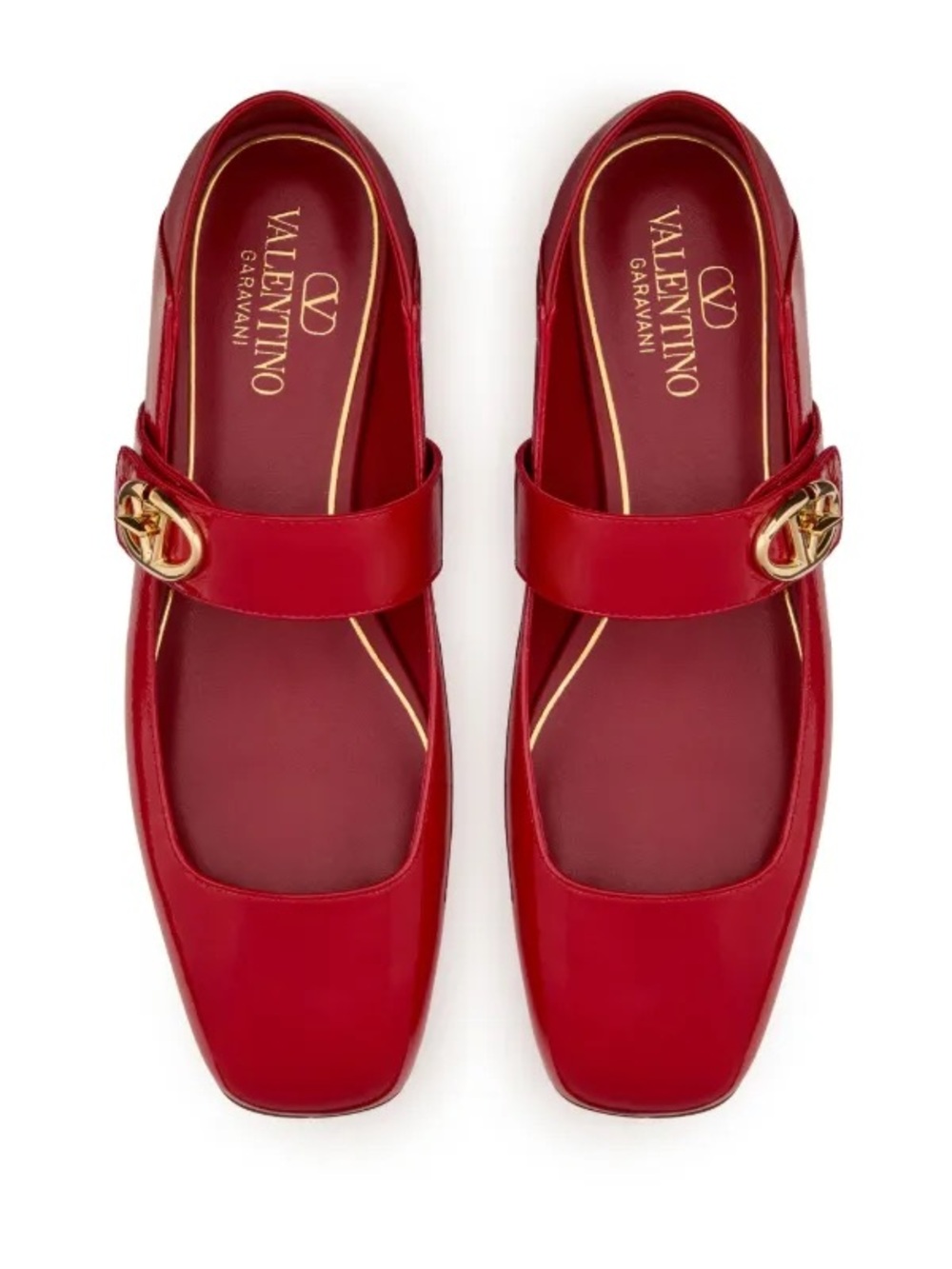 Valentino Garavani VLogo Locker Mary-Jane ballerina 37.5